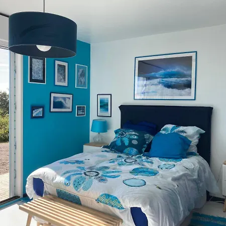 La Maison Bleue-Sciotot-Les Pieux Extérieur photo